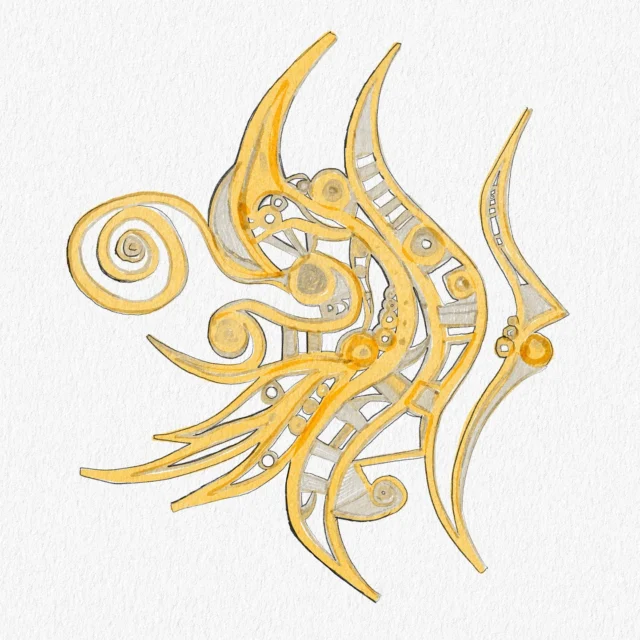 More @procreate #StressDoodle #StressDoodling There are some talented brush creators out there. Ones I used here were all from Adilson Farias @adilsonfarias