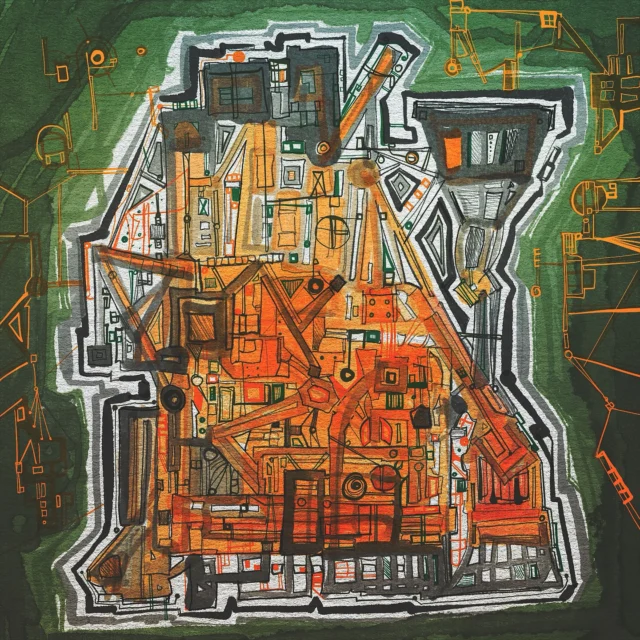 Green #StressDoodle #StressDoodling