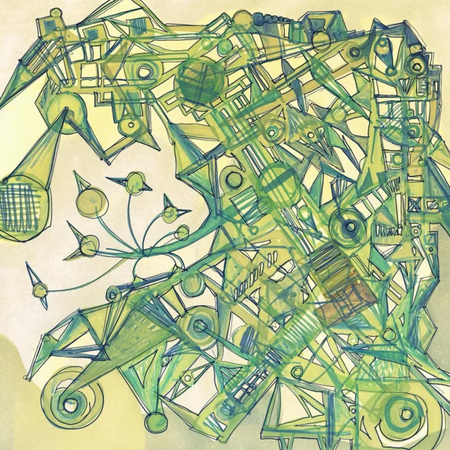 More doodling in @procreate Been into green things lately. #StressDoodle #StressDoodling