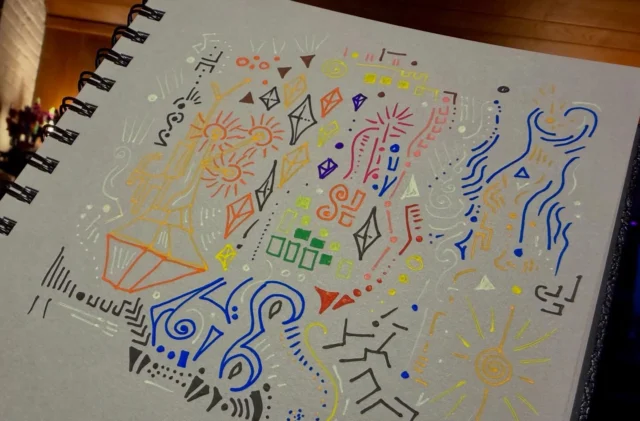 Tried some new pens. Pentel MATTEHOP. Really enjoyed #StressDoodle #StressDoodling