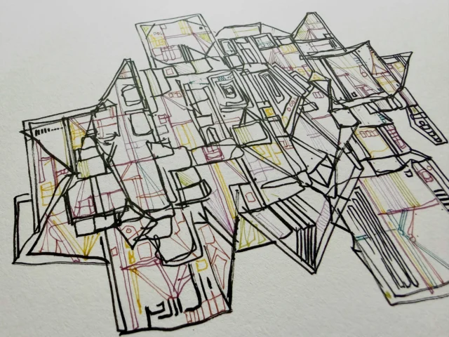 Marker, and Uni EMOTT pens #StressDoodle #StressDoodling