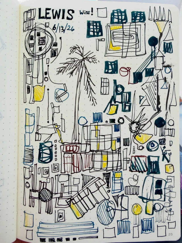 Fountain pen and little bit of color #StressDoodle #StressDoodling