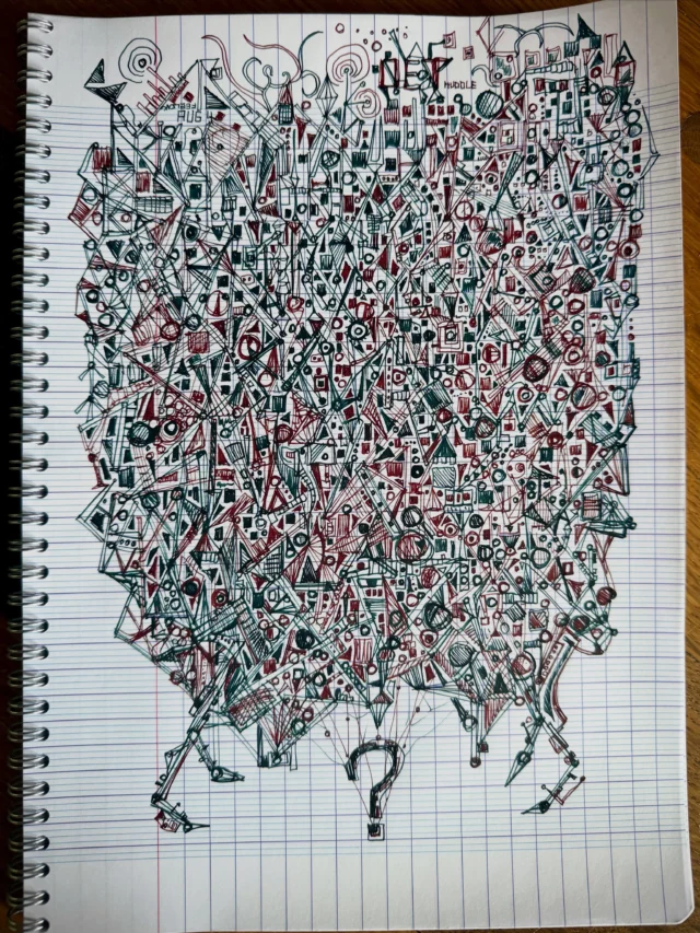 Three fountain pens #StressDoodle #StressDoodling