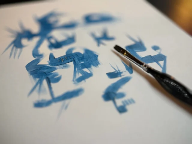 New #StressDoodle #StressDoodling experiment. Paint!