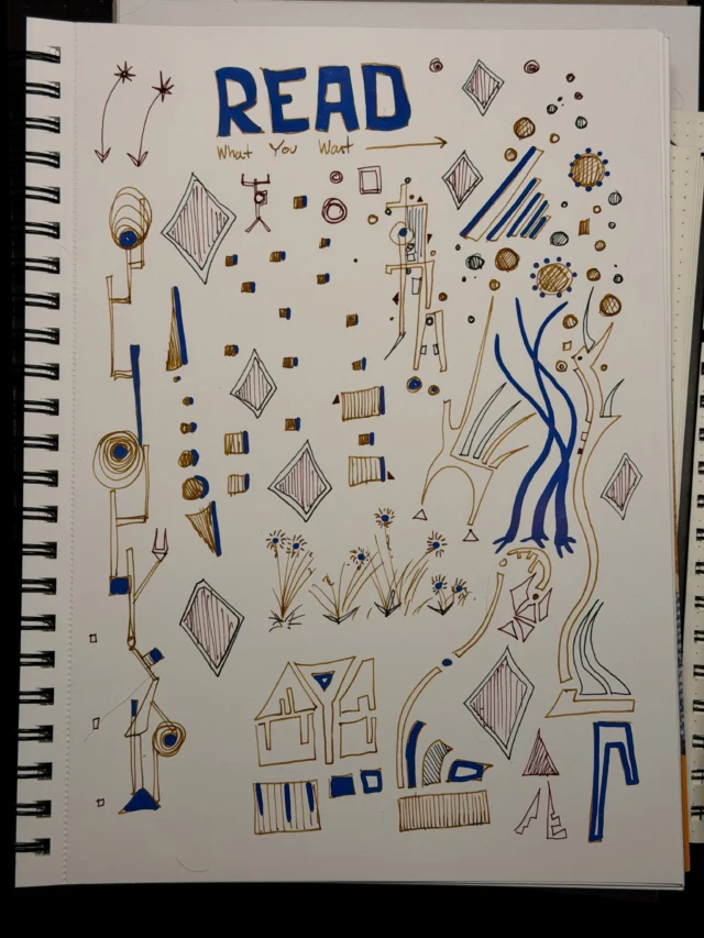 Read what you want #StressDoodle #StressDoodling