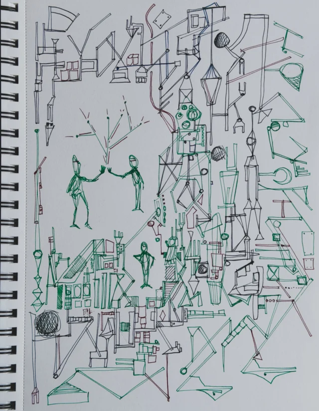 More fountain pen #StressDoodle #StressDoodling